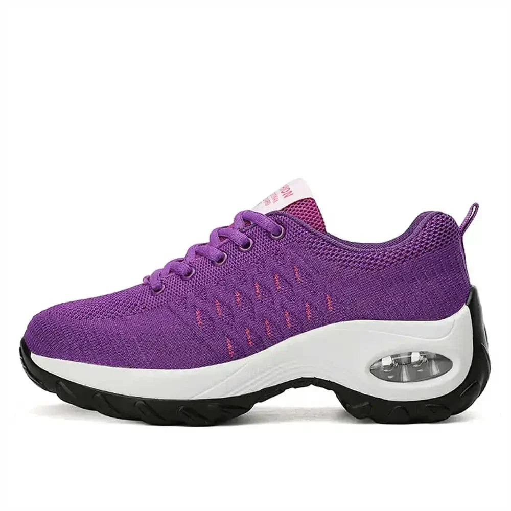 Baskets Orthopédiques Légères à Lacets pour Femme - Violet / 35
