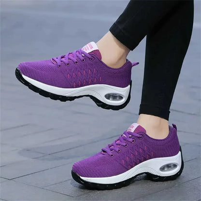 Baskets Orthopédiques Légères à Lacets pour Femme - Violet / 36