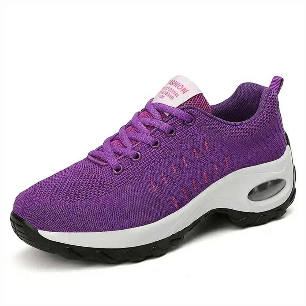 Baskets Orthopédiques Légères à Lacets pour Femme - Violet / 40