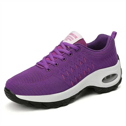 Baskets Orthopédiques Légères à Lacets pour Femme - Violet / 40