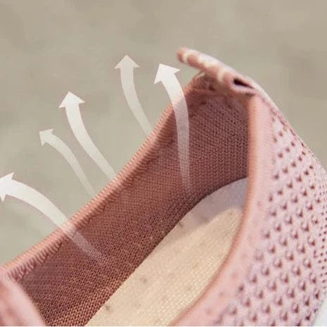 Baskets Orthopédiques Respirantes pour Femme - Rose / 36
