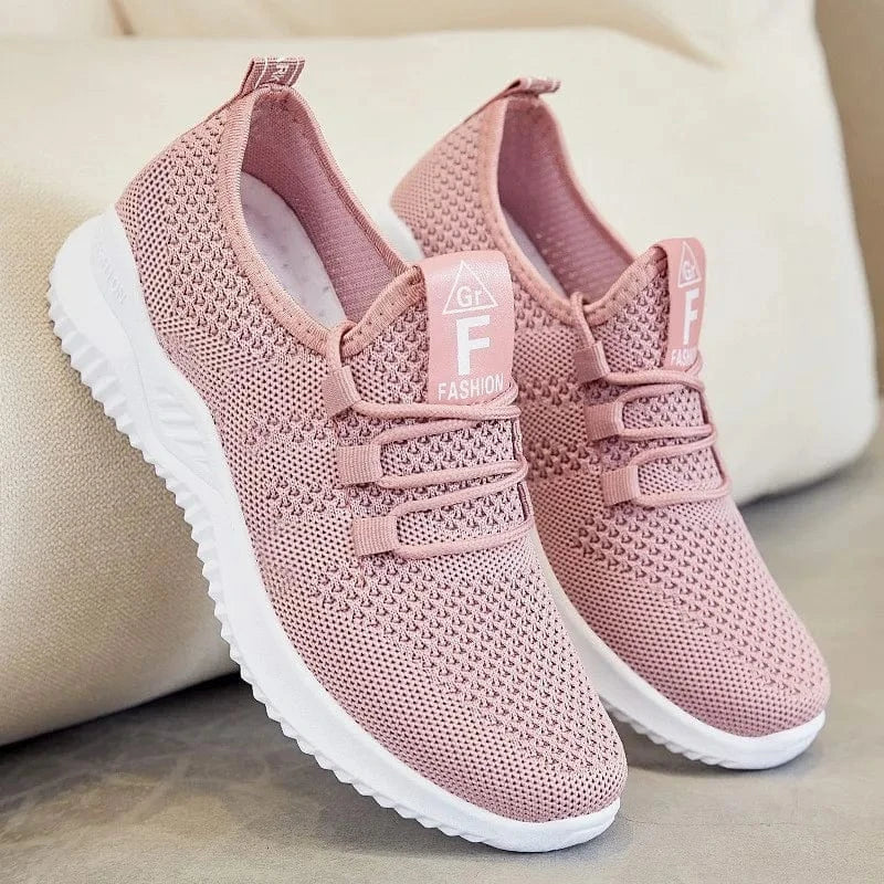 Baskets Orthopédiques Respirantes pour Femme - Rose / 38