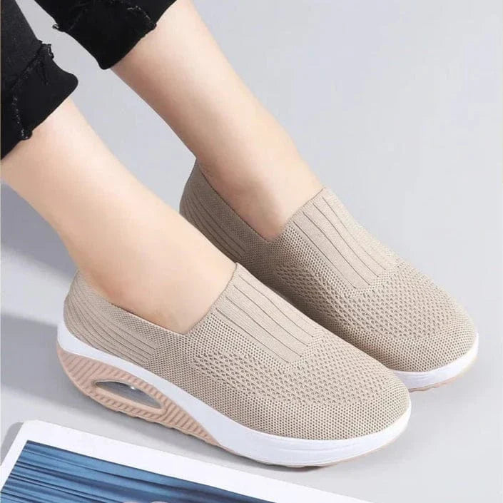 Baskets Orthopédiques Souples à Enfiler - Beige / 35