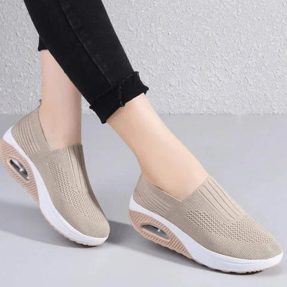 Baskets Orthopédiques Souples à Enfiler - Beige / 37