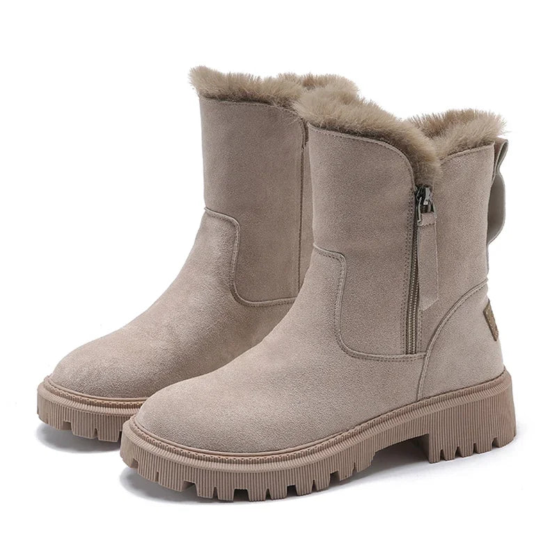 Bottes de Neige Femme - Fourrées & Chauffantes - Confort Hiver
