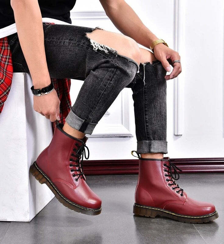Bottines à lacets pour homme - 36 / MidnightBlue