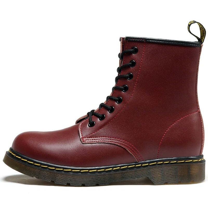 Bottines à lacets pour homme - 37 / DarkRed