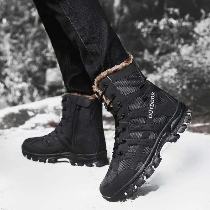 Bottine homme neige - 41 / Black