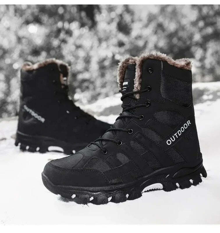 Bottine homme neige - 40 / Black