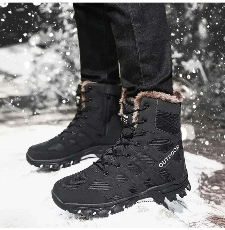 Bottine homme neige - 42 / Black