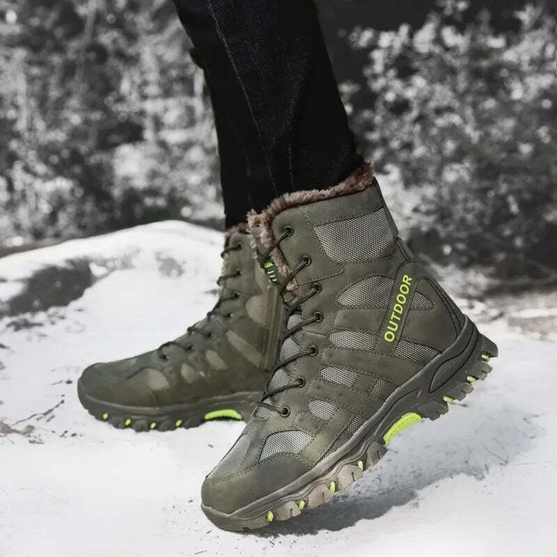 Bottine homme neige - 41 / Green