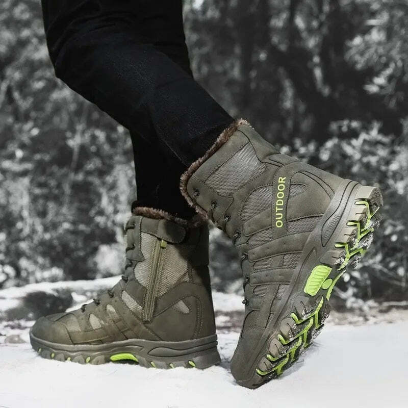 Bottine homme neige - 39 / Green