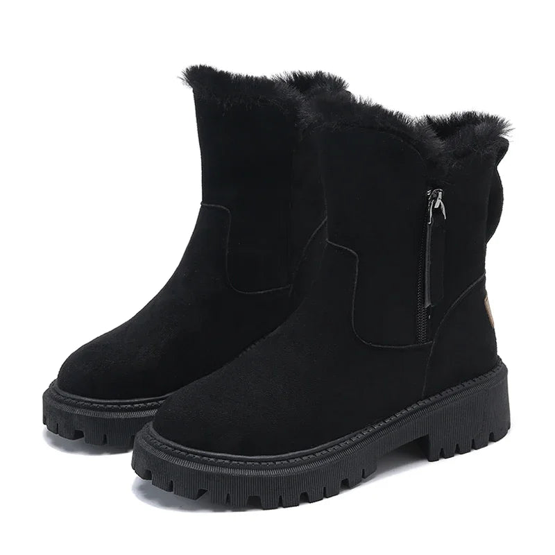 Bottes de Neige Femme - Fourrées & Chauffantes - Confort Hiver