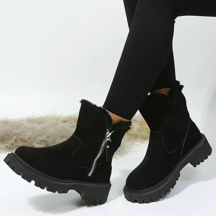 Bottes de Neige Femme - Fourrées & Chauffantes - Confort Hiver