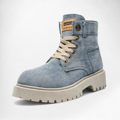 Bottines bleues effet jean - Image 19