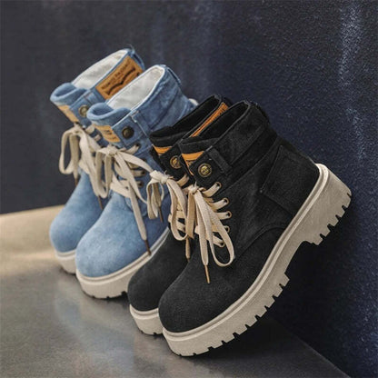 Bottines bleues effet jean - 43 / RoyalBlue