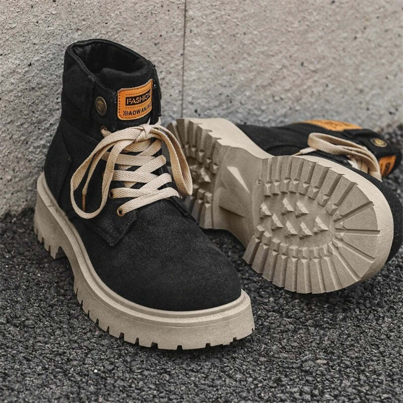 Bottines bleues effet jean - Image 16