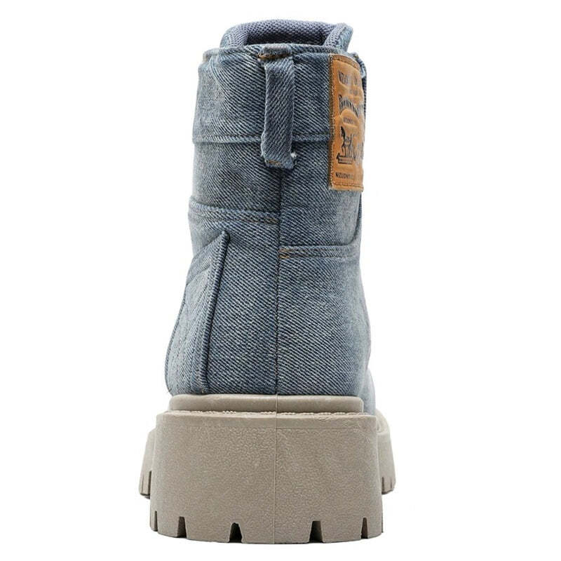 Bottines bleues effet jean - Image 18