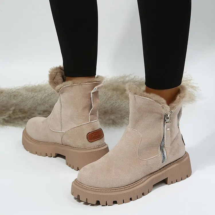 Bottes de Neige Femme - Fourrées & Chauffantes - Confort Hiver