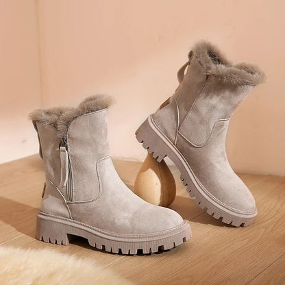 Bottes de Neige Femme - Fourrées & Chauffantes - Confort Hiver