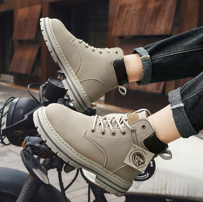 Bottines en cuir noir pour homme - 40 / Green
