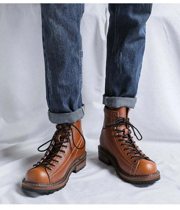 Bottines en cuir pour homme - 39 / Sienna
