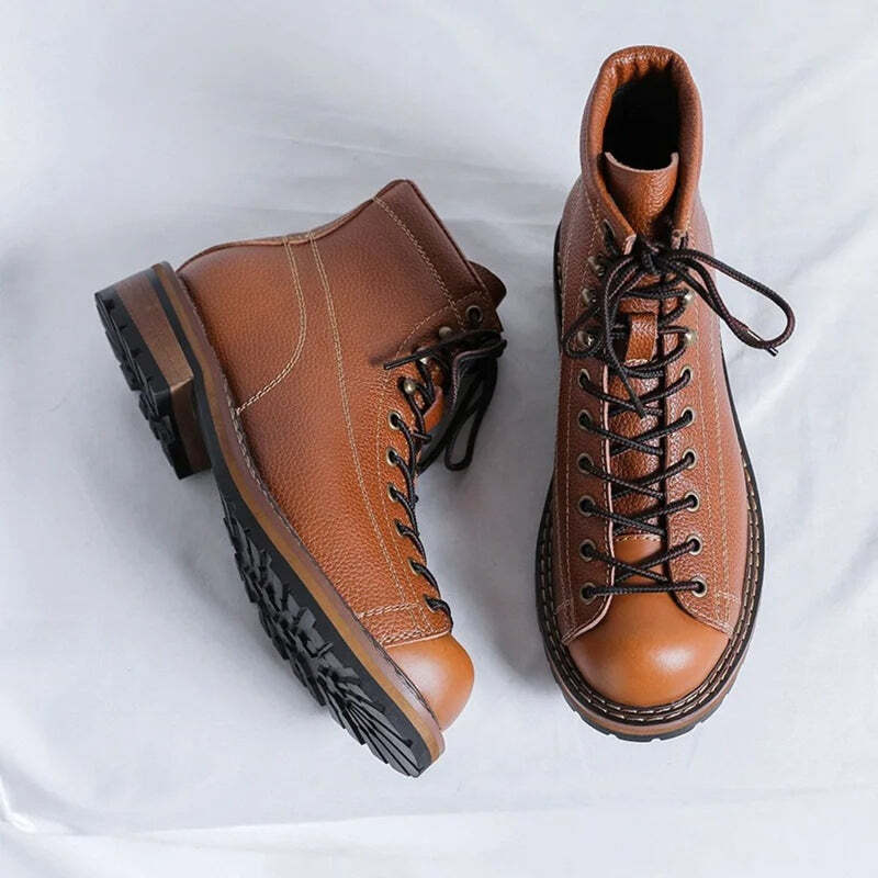 Bottines en cuir pour homme - 42 / Sienna