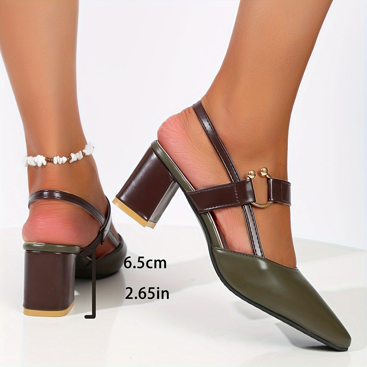 Claudette™ – Escarpins à bride élégants et confortables - Vert / 38