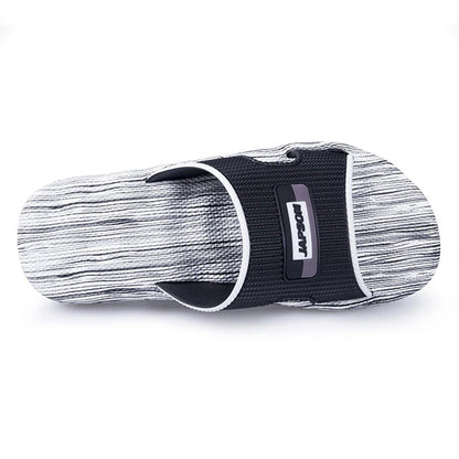 Claquette orthopédique homme semelle ondulée respirante - Noir et marron / 47