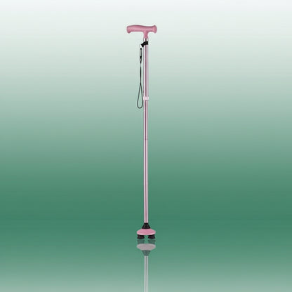 Canne Orthopédique Colorée Pliable pour Personnes Âgées - Rose