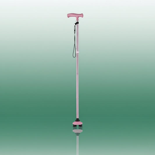 Canne Orthopédique Colorée Pliable pour Personnes Âgées - Rose
