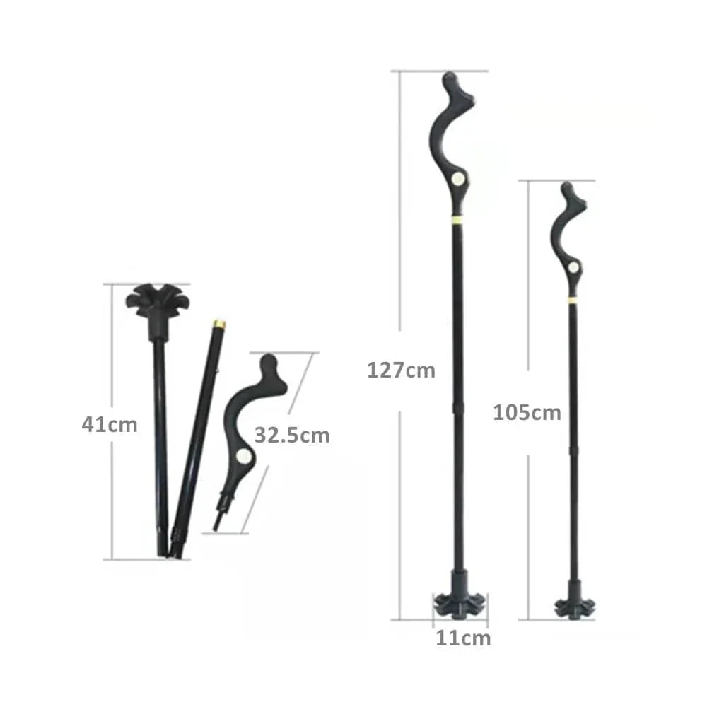 Canne Orthopédique Pliable avec Pied Autoportant - Image 3