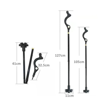 Canne Orthopédique Pliable avec Pied Autoportant - Image 3