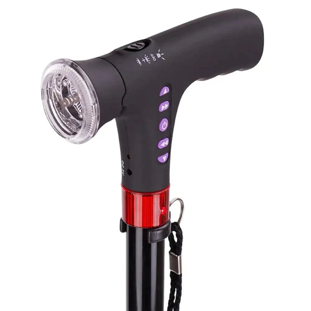 Canne Orthopédique Pliante pour Personnes Âgées avec LED Intégré - Image 6