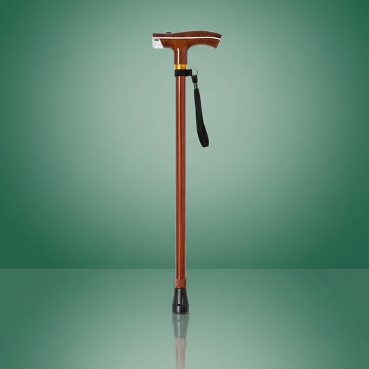 Canne Orthopédique Réglable en Bois avec Lampe LED - Default Title