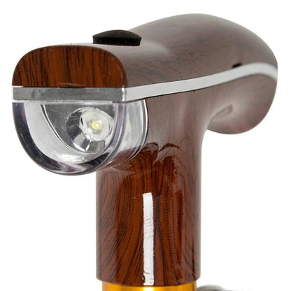 Canne Orthopédique Réglable en Bois avec Lampe LED - Image 3