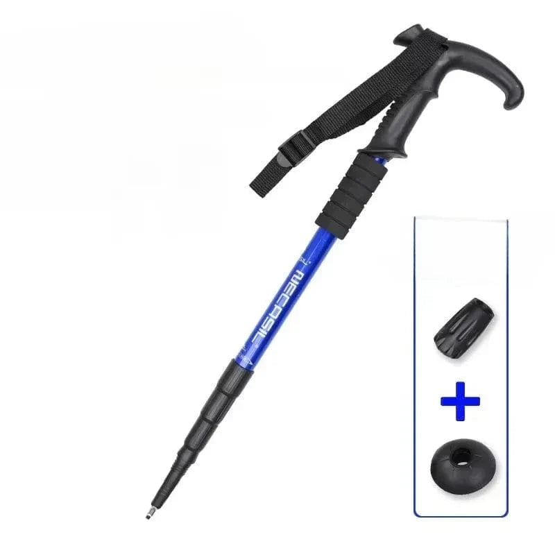Canne Orthopédique Télescopique et Réglable en Aluminium - Noir