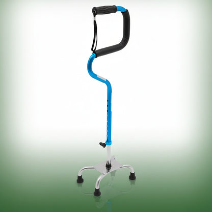 Canne Orthopédique Télescopique Pliable pour Personnes Âgées - Bleu