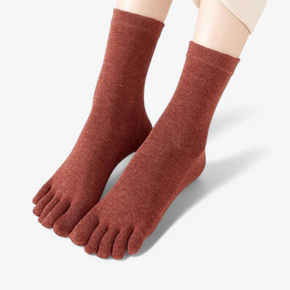 Chaussettes orthopédiques à doigts de pied - 36 / Bordeaux