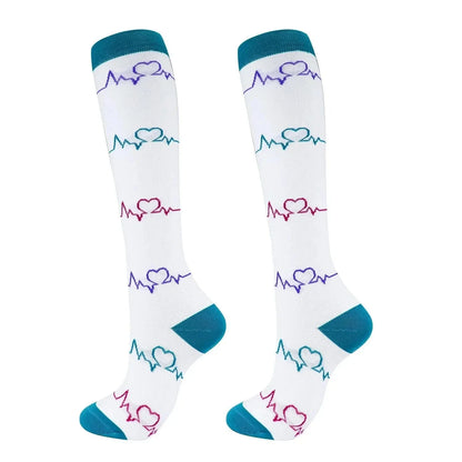 Chaussette Orthopédique Femme Montante à Pression Élastique - Points