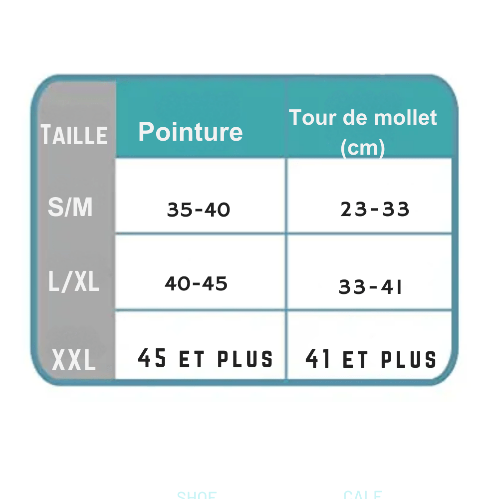 Chaussette Orthopédique Femme Montante pour Varices et Jambes Enflées - Blanc / L-XL