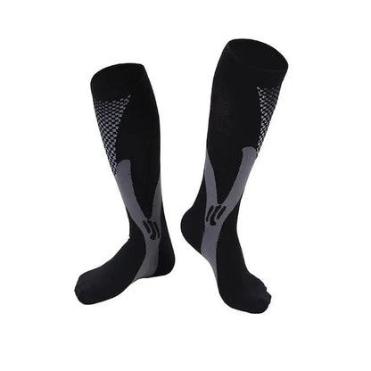 Chaussette Orthopédique Femme Montante pour Varices et Jambes Enflées - Bleu / S-M