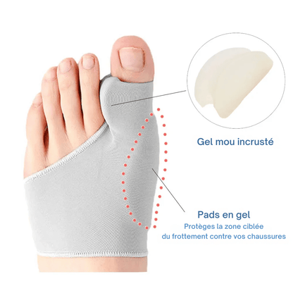 Chaussette Orthopédique Femme pour le Traitement d’Hallux Valgus - Peau