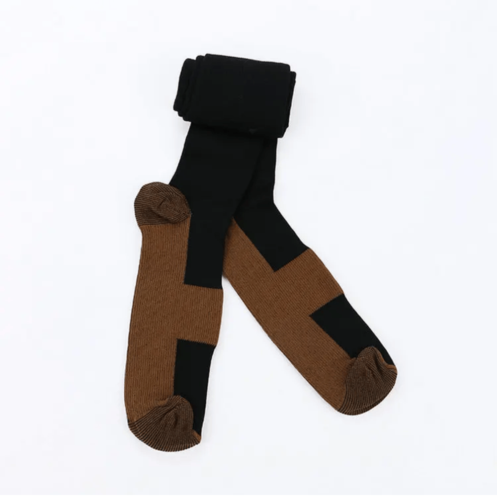Chaussette Orthopédique Homme à Compression pour Sportif - Noir / XXL