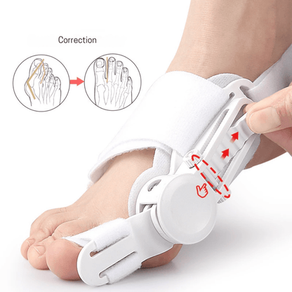 Chaussette Orthopédique Homme Ajusteur Pouce de Pied - Gris