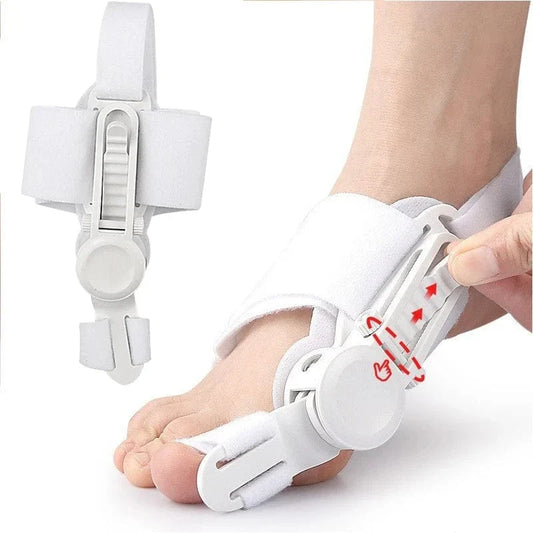 Chaussette Orthopédique Homme Ajusteur Pouce de Pied - Blanc