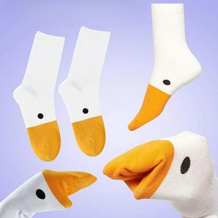 Chaussette canard - 39 / Blanc