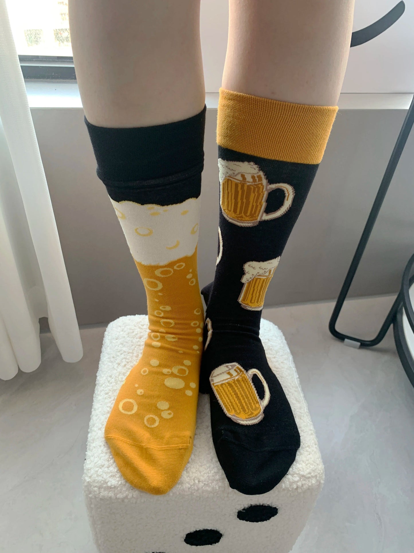 Chaussette fantaisie homme - 38 / Jaune