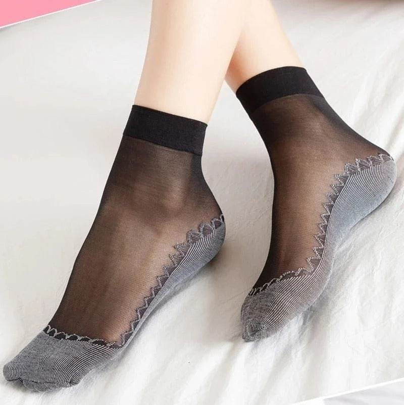 Chaussette femme invisible - 37 / Bisque