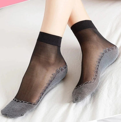 Chaussette femme invisible - 37 / Bisque